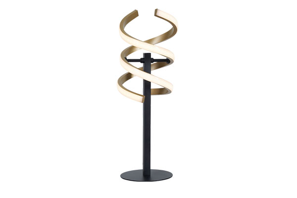 How does the optical lens design of LED table lamp improve light uniformity and eye protection?